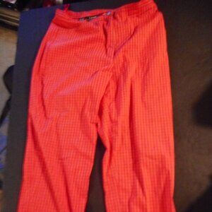 Vintage Lauren-Ralph Lauren Red / white tiny checkerboard  casual pants size 12